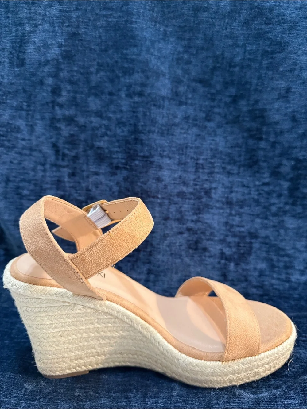 VICKI VICKI Tan Espadrille Platform Wedge Sandals Size 8 Like New